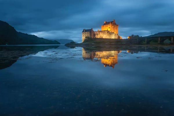 Scotland: Castle On An Island Eilean Donan Loch Duich Dornie Highlands Region Scotland by Philippe Manguin