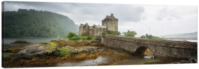 Eilean Donan Castle, Dornie Panoramic Highland Region, Scotland, UK Canvas Art Print - Philippe Manguin