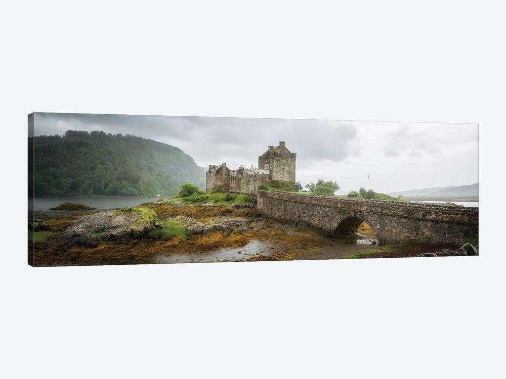 Eilean Donan Castle, Dornie Panoramic Highland Region, Scotland, UK by Philippe Manguin 1-piece Canvas Print
