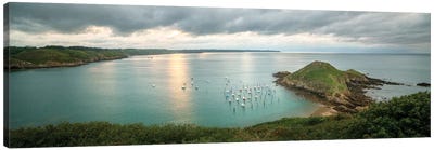 Gwin Zegal Harbor En Bretagne Panoramic Canvas Art Print - Philippe Manguin