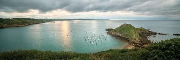 Brittany: Gwin Zegal Harbor En Bretagne Panoramic by Philippe Manguin