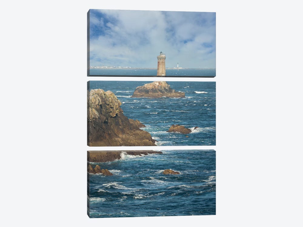 La Vieille, Lighthouse by Philippe Manguin 3-piece Canvas Art