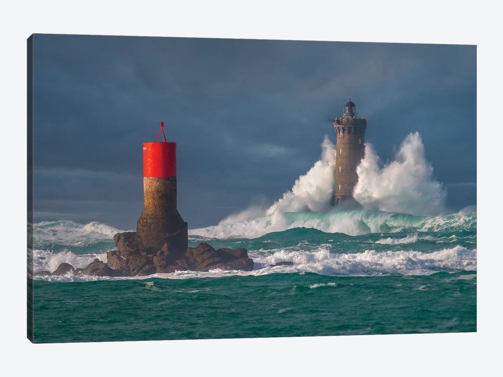 Le Four Lighthouse At Porspoder by Philippe Manguin 1-piece Canvas Art Print