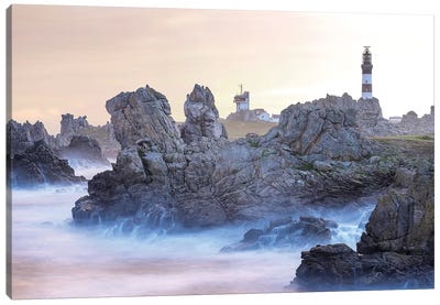 Le Phare Du Creac'H Canvas Art Print - Lighthouse Art