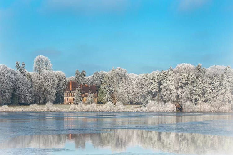 Broceliande Ice Castle In Winter Morning