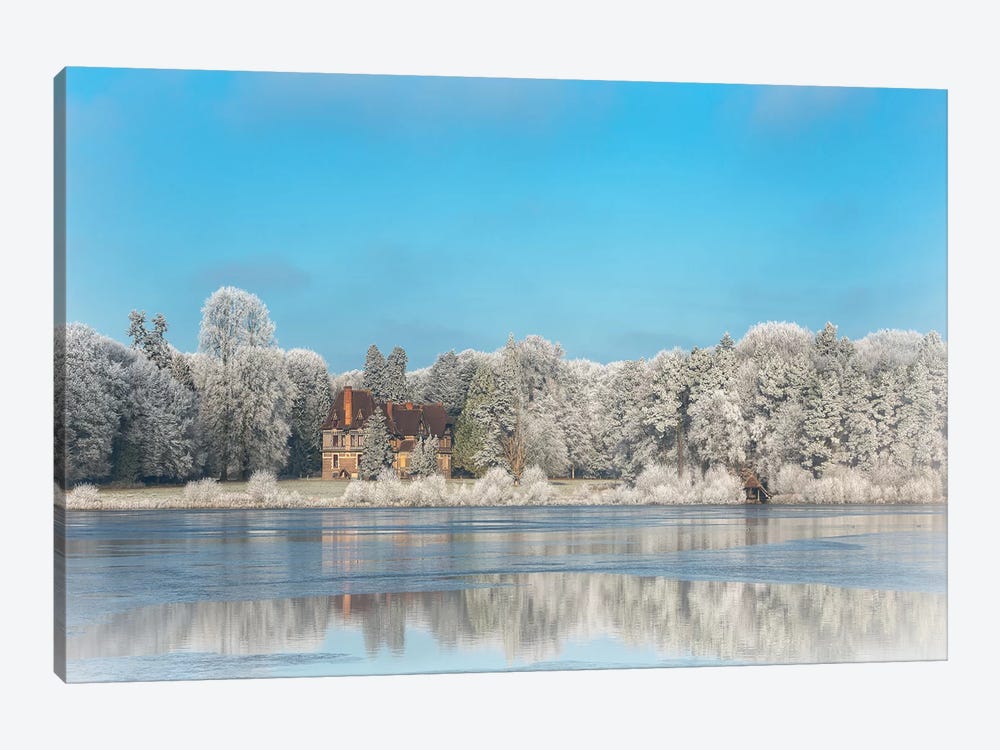 Broceliande Ice Castle In Winter Morning by Philippe Manguin 1-piece Canvas Wall Art