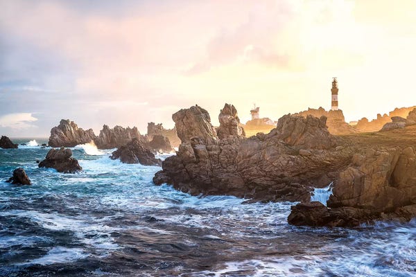 Brittany: Ouessant - Bretagne -Le Phare Du Creac'H II by Philippe Manguin