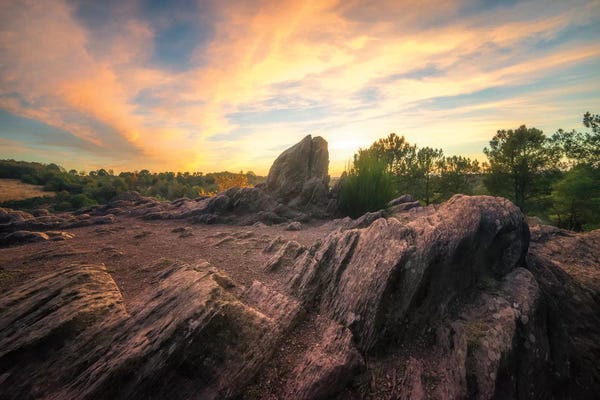 Brittany: Broceliande Sunset by Philippe Manguin