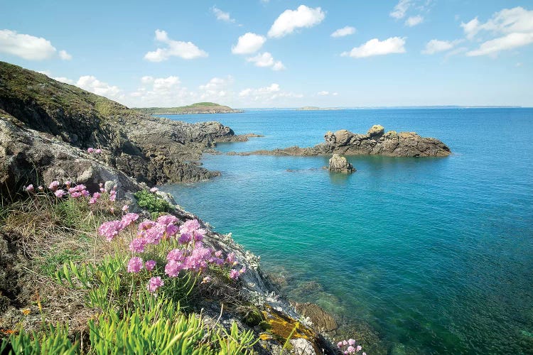 Saint Lunaire Sea Shore In Brittany