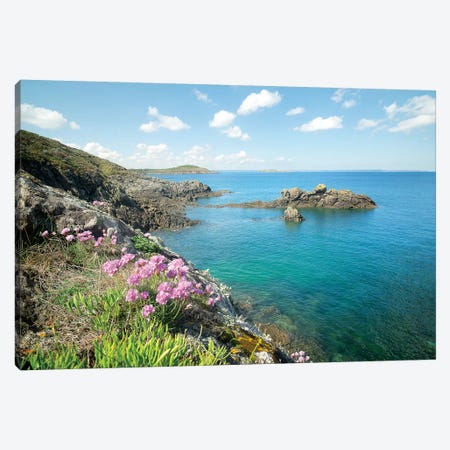 Saint Lunaire Sea Shore In Brittany Canvas Print #PHM324} by Philippe Manguin Canvas Art