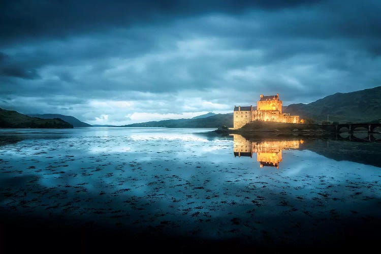 Scotland, Highlands, Eilean Donan Castle By Night  by Philippe Manguin wall art