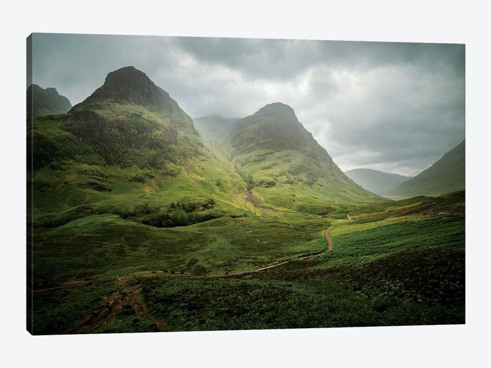 Scotland, The Road To Glencoe By The Three Sisters by Philippe Manguin 1-piece Canvas Artwork