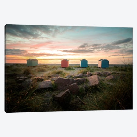 Sweet Sunset On The Beach In Scotland Canvas Print #PHM334} by Philippe Manguin Canvas Print