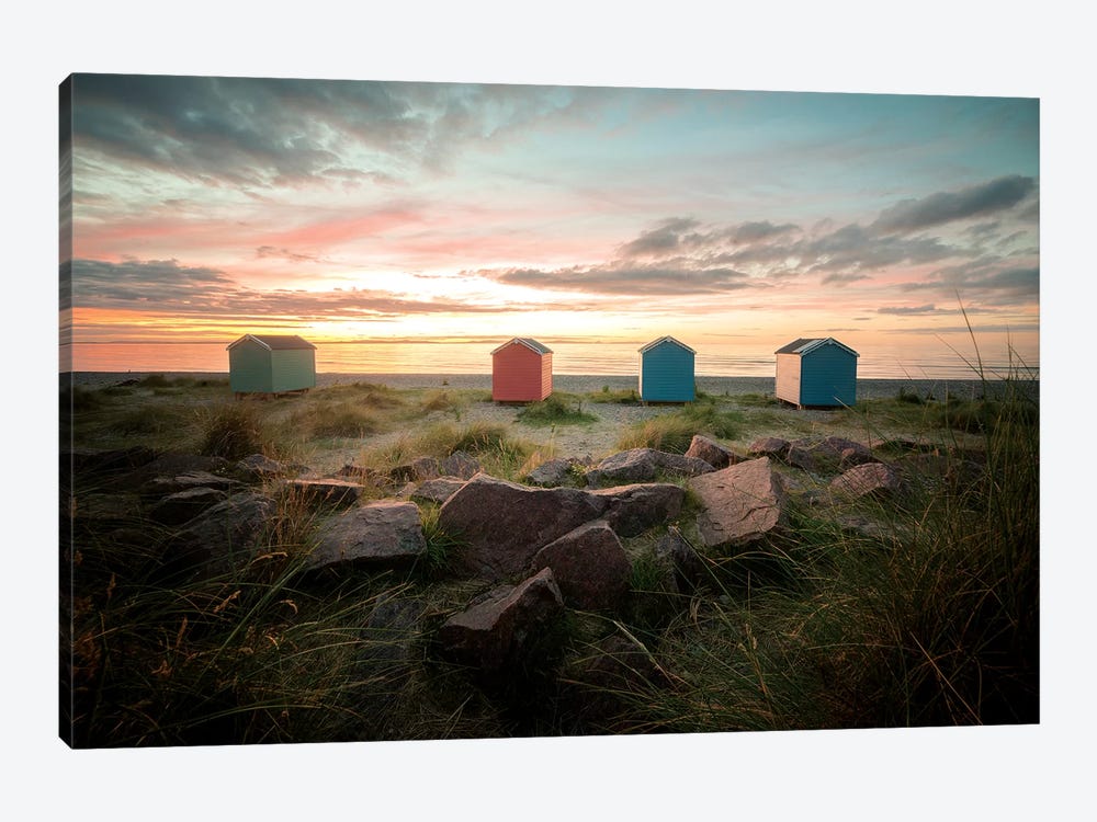 Sweet Sunset On The Beach In Scotland by Philippe Manguin 1-piece Canvas Wall Art