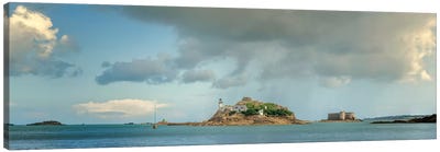 Taureau Castle And Louet Island Canvas Art Print - Island Art