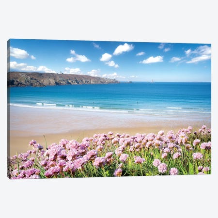 The Trepassed Bay And Beach In Brittany Canvas Print #PHM338} by Philippe Manguin Canvas Wall Art