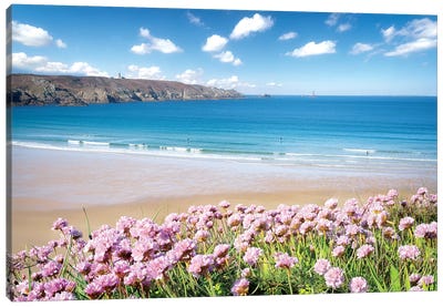 The Trepassed Bay And Beach In Brittany Canvas Art Print