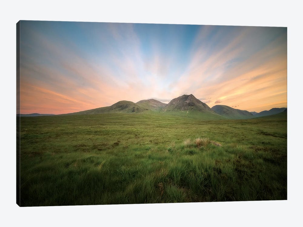 UK, Scotland, Highlands, Glencoe Valley And Mountains by Philippe Manguin 1-piece Canvas Art Print