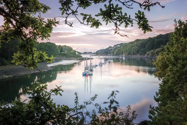 Harbors: Evening On Aber Wrac'h In Brittany by Philippe Manguin