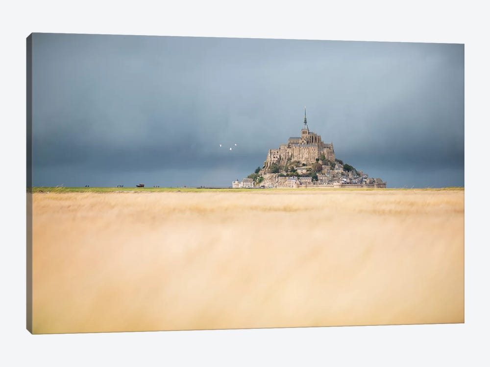 Mont Saint Michel Before The Rain by Philippe Manguin 1-piece Art Print