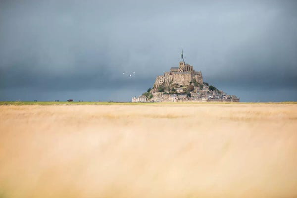 Giclee Features: Mont Saint Michel Before The Rain by Philippe Manguin