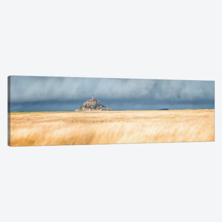 Mont Saint Michel Panoramic Canvas Print #PHM343} by Philippe Manguin Art Print
