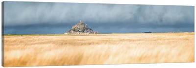 Mont Saint Michel Panoramic Canvas Art Print - Normandy