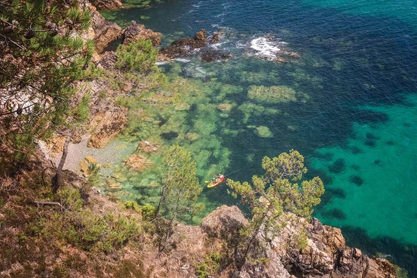 Canoe In Crozon Beach
