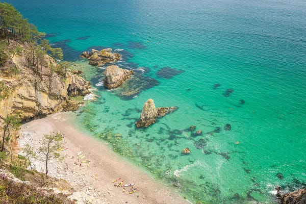 Brittany: Crozon Paradise Beach In Brittany by Philippe Manguin