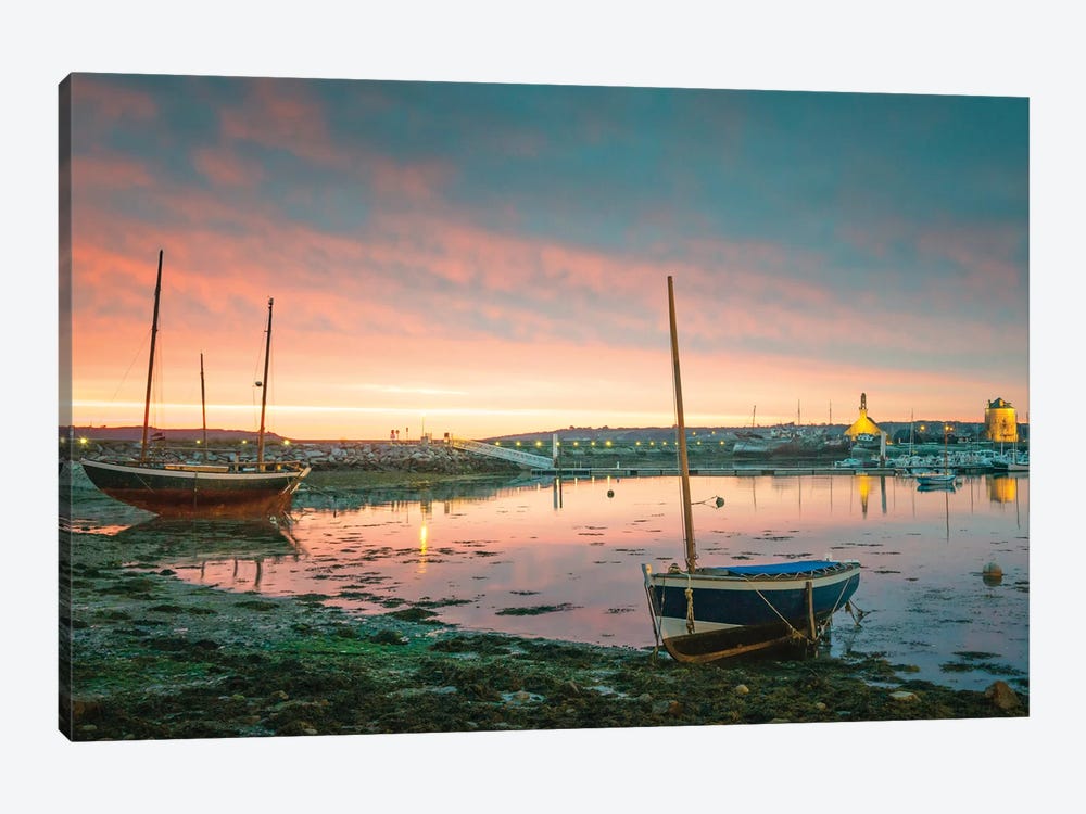 Brittany Sunrise In Camaret Sur Mer by Philippe Manguin 1-piece Canvas Art Print
