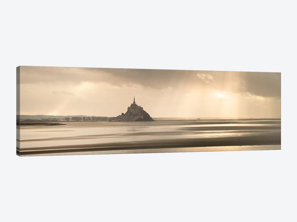 Panoramic Mont Saint Michel Bay by Philippe Manguin 1-piece Canvas Wall Art