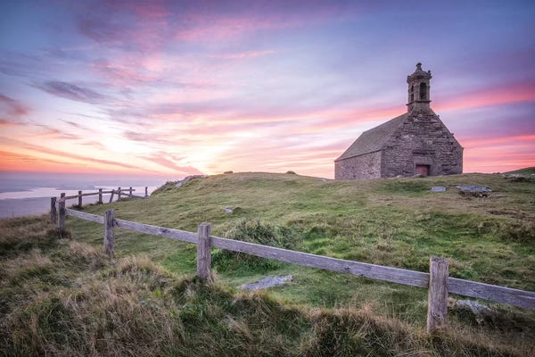Cloudy Sunsets: Chapelle Saint Michel De Brasparts by Philippe Manguin