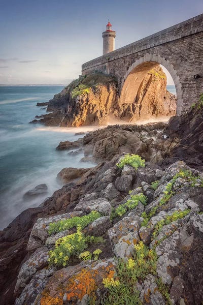 Brittany: Lighthouse Petit Minou In Brittany by Philippe Manguin