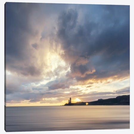 Petit Minou Lighthouse In Brittany - Square Canvas Print #PHM393} by Philippe Manguin Canvas Art