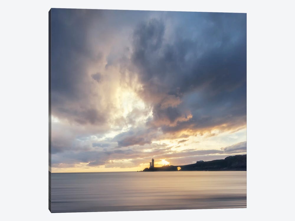 Petit Minou Lighthouse In Brittany - Square by Philippe Manguin 1-piece Canvas Art Print
