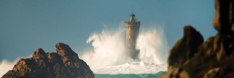 Phare Du Four On A Windy Day