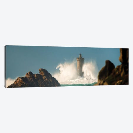 Phare Du Four On A Windy Day Canvas Print #PHM394} by Philippe Manguin Canvas Print