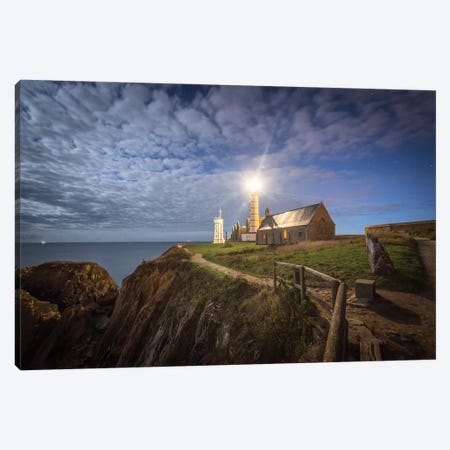 The Lighthouse Under The Sky Canvas Print #PHM400} by Philippe Manguin Canvas Art