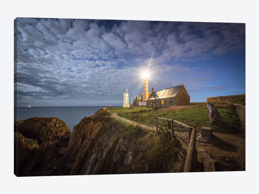 The Lighthouse Under The Sky by Philippe Manguin 1-piece Canvas Art