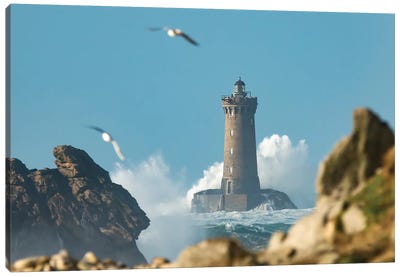 Windy Day In Brittany Canvas Art Print - Philippe Manguin