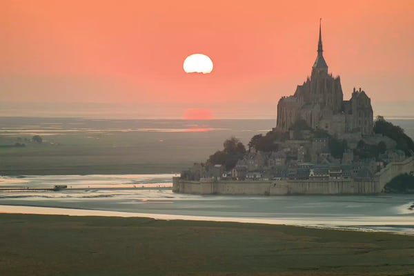 Mont Saint-Michel: Mont Saint Michel Aerial View by Philippe Manguin