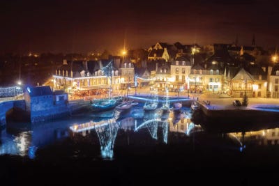 Saint Goustan By Night by Philippe Manguin canvas print