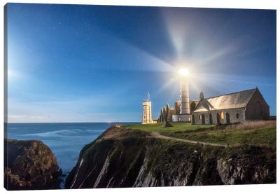 Saint Mathieu Lighthouse Canvas Art Print - Philippe Manguin