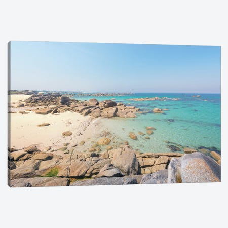 Kerlouan Coast And Beach In Brittany Canvas Print #PHM424} by Philippe Manguin Canvas Print