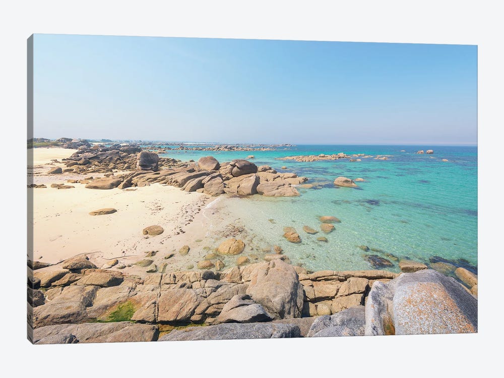 Kerlouan Coast And Beach In Brittany by Philippe Manguin 1-piece Canvas Artwork