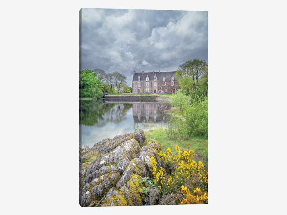 Comper French Castle In Broceliande by Philippe Manguin 1-piece Canvas Art