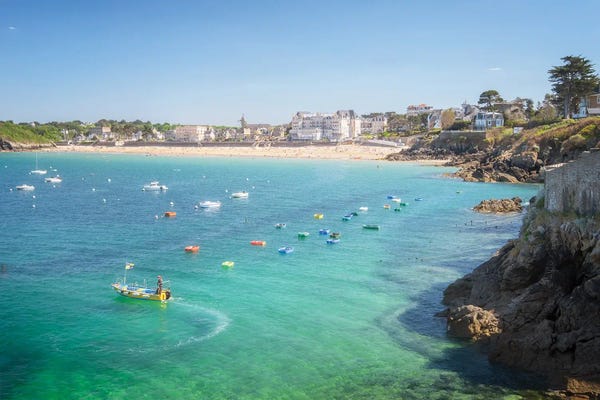 Brittany: Saint Lunaire In Brittany by Philippe Manguin