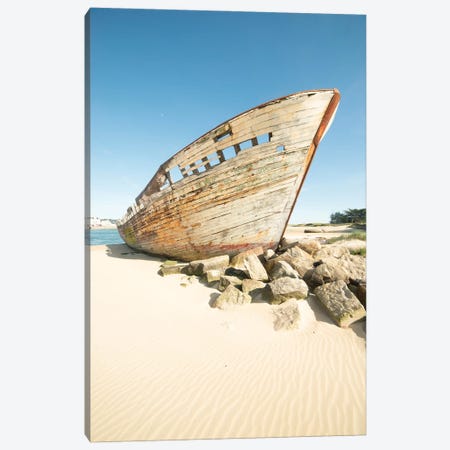 The Old Boat Wreck Canvas Print #PHM449} by Philippe Manguin Canvas Art