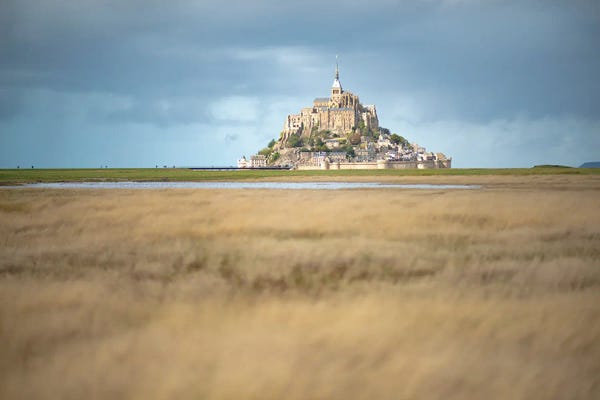 Normandy: Lonely Mont Saint Michel by Philippe Manguin