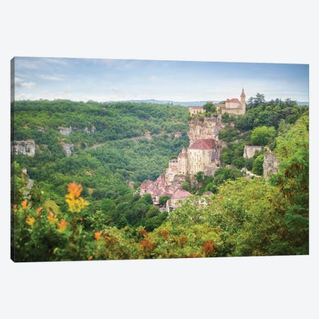 Rocamadour Old City In France Canvas Print #PHM452} by Philippe Manguin Canvas Art Print
